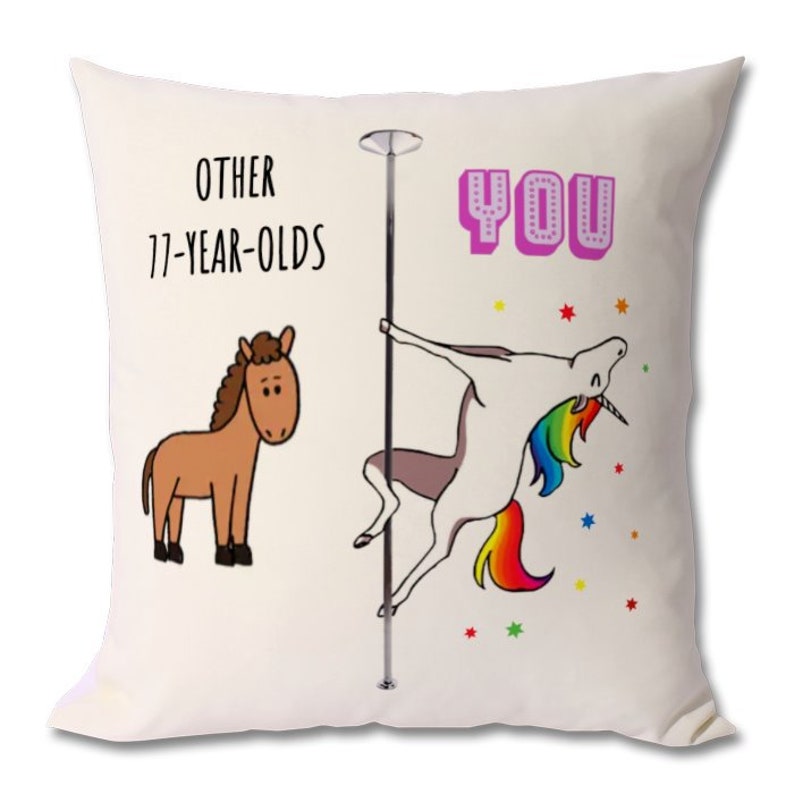 77th birthday pillow 77TH BIRTHDAY CUSHION gift for women 77th birthday gift 77th birthday gift for sister 77th birthday present
