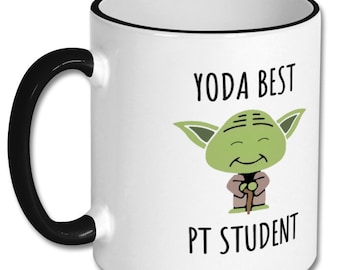 BESTE PT STUDENT Mok met pt student, pt student cadeau, pt student mok, pt student cadeau idee, cadeau voor pt student, pt student koffie mok