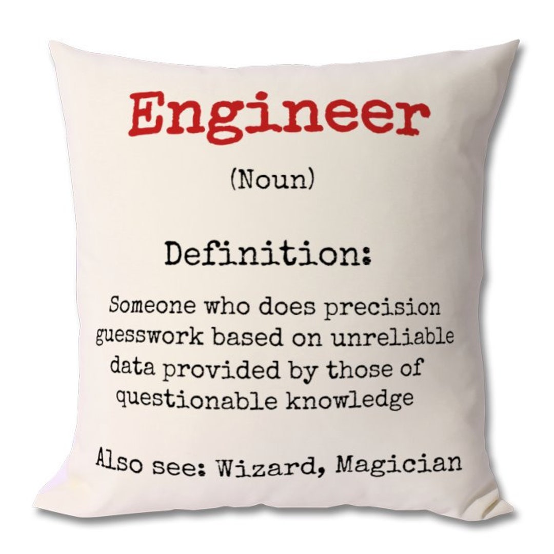 ENGINEER DEFINITION Cushion Engineer Gift Engineer Funny - Etsy Canada ENGINEER DEFINITION Cushion Engineer Gift Engineer Funny - Etsy Canada