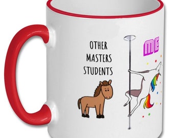 MASTERS STUDENT others VS me gift, masters student mug, masters student, gift for masters student, masters student coffee mug