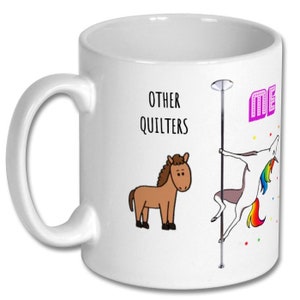 QUILTER OTHERS vs ME regalo, tazza quilter, regalo per quilter, quilter regalo divertente, quilter presente, presente per quilter, quilter idea regalo immagine 2