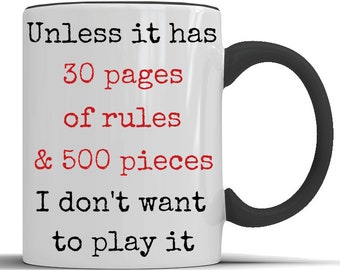 30 PAGES 500 pieces, board game lover gift, board game lover mug, gift for board game lover, board game lover present