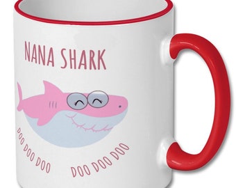 NANA SHARK MUG, Nana Geschenk, Nana Becher, Geschenk für Nana, Nana, Nana lustiges Geschenk, Nana Geschenkidee, Becher für Nana, Nana Kaffeebecher, Geschenk für Nana