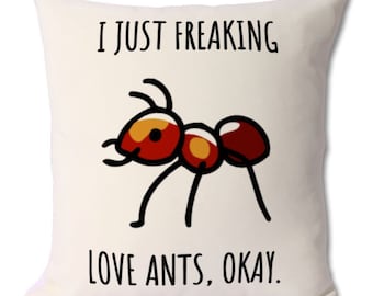 Multicolor 16x16 Funny Entomology Gifts Always Formicarium Insect Lover Ants Collector Throw Pillow 