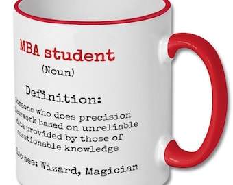 MBA STUDENT funny DEFINITION mug, mba student gift, mba student mug, gift for mba student, mba student present, mba student funny gift