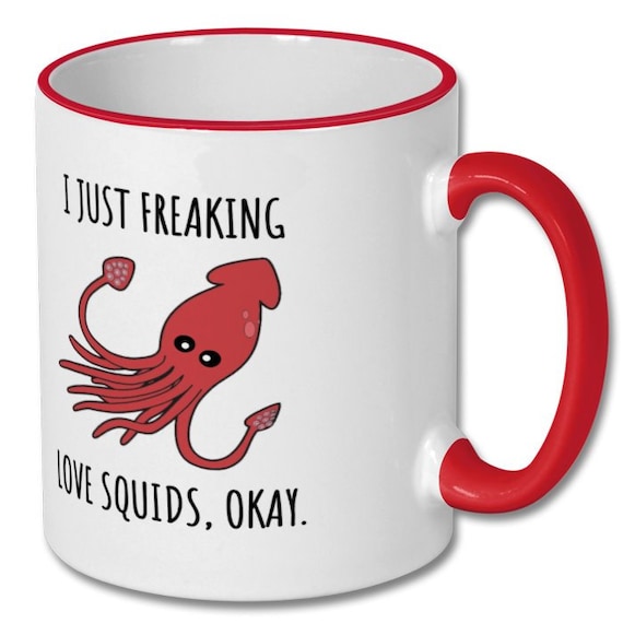 I Love Squids Mug / Etsy