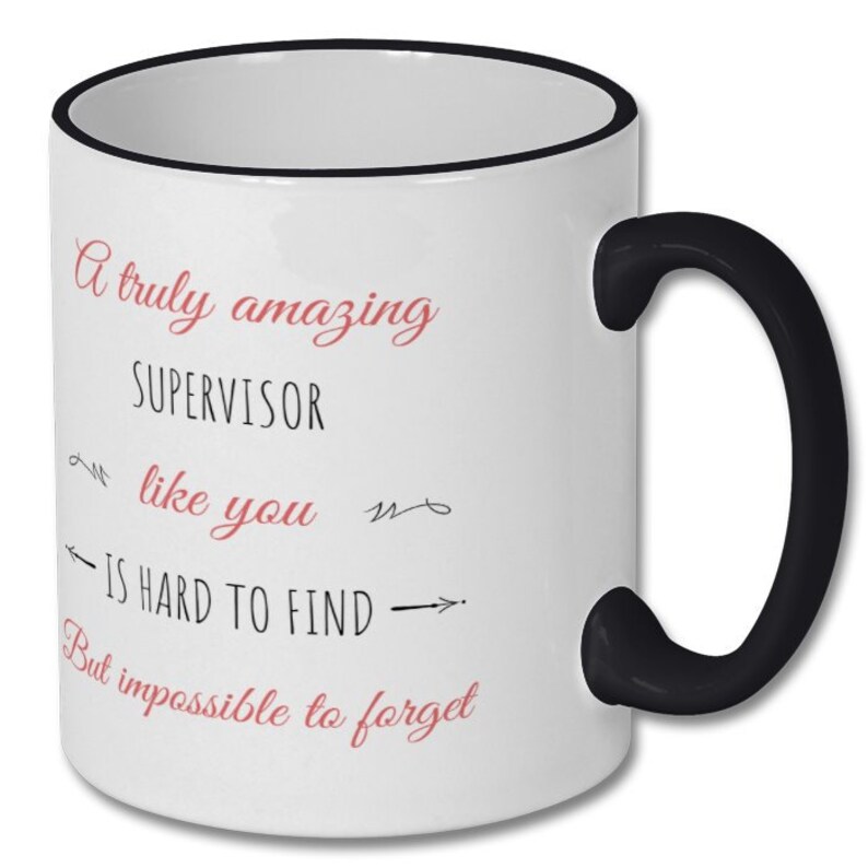 Personalized Supervisor Appreciation Mug - Custom Gift Idea