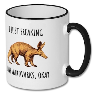 AARDVARK LOVER MUG, aardvark, aardvark gift, aardvark mug, aardvark coffee mug, aardvark gift idea, animal lover