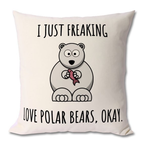 POLAR BEAR Gift Polar Bear Cushion Present for Polar Bear - Etsy