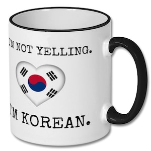 KOREAN funny mug, gift for korean, korean friend, korean gift, korean mug, korean friend gift, korean gift idea
