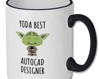 BEST AUTOCAD DESIGNER mug, autocad designer gift, autocad designer mug, mug for autocad designer, present for autocad designer