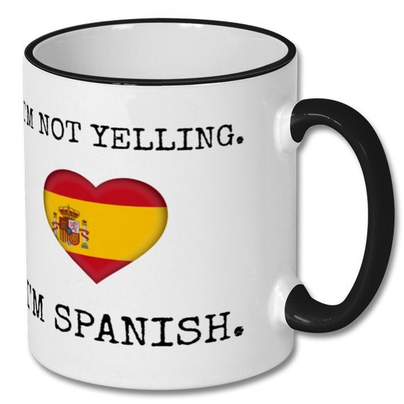 SPANISCHE FUNNY Becher, spanisch, für spanischen Freund, spanische Freund Geschenk, spanische Becher, spanischer Freund Becher