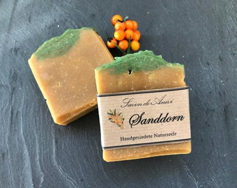 Sea buckthorn soap, handmade, natural, vegan