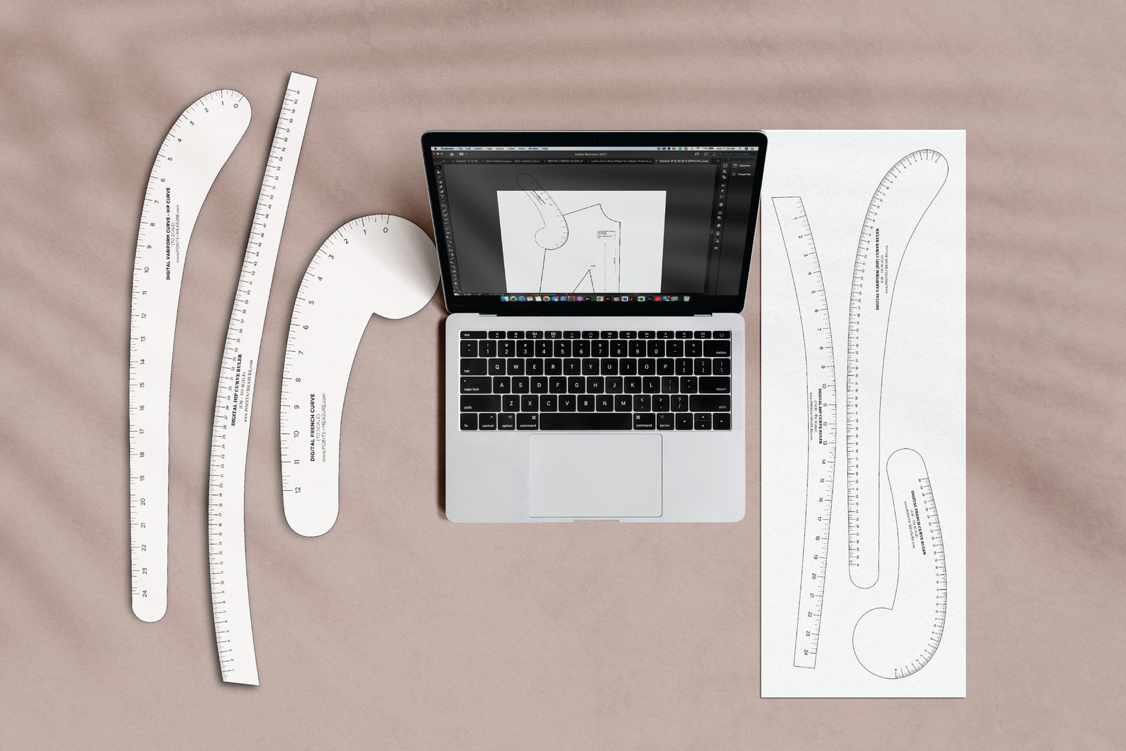 Pattern Making Rulers / Curved Digital Rulers / French Curve / Etsy