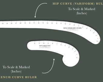 pattern making rulers curved digital rulers french curve etsy