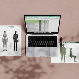 Ladies Curvy Size Chart and Grade / Standard Size Chart / Ladies Size Chart / Fashion Design / Instant Download
