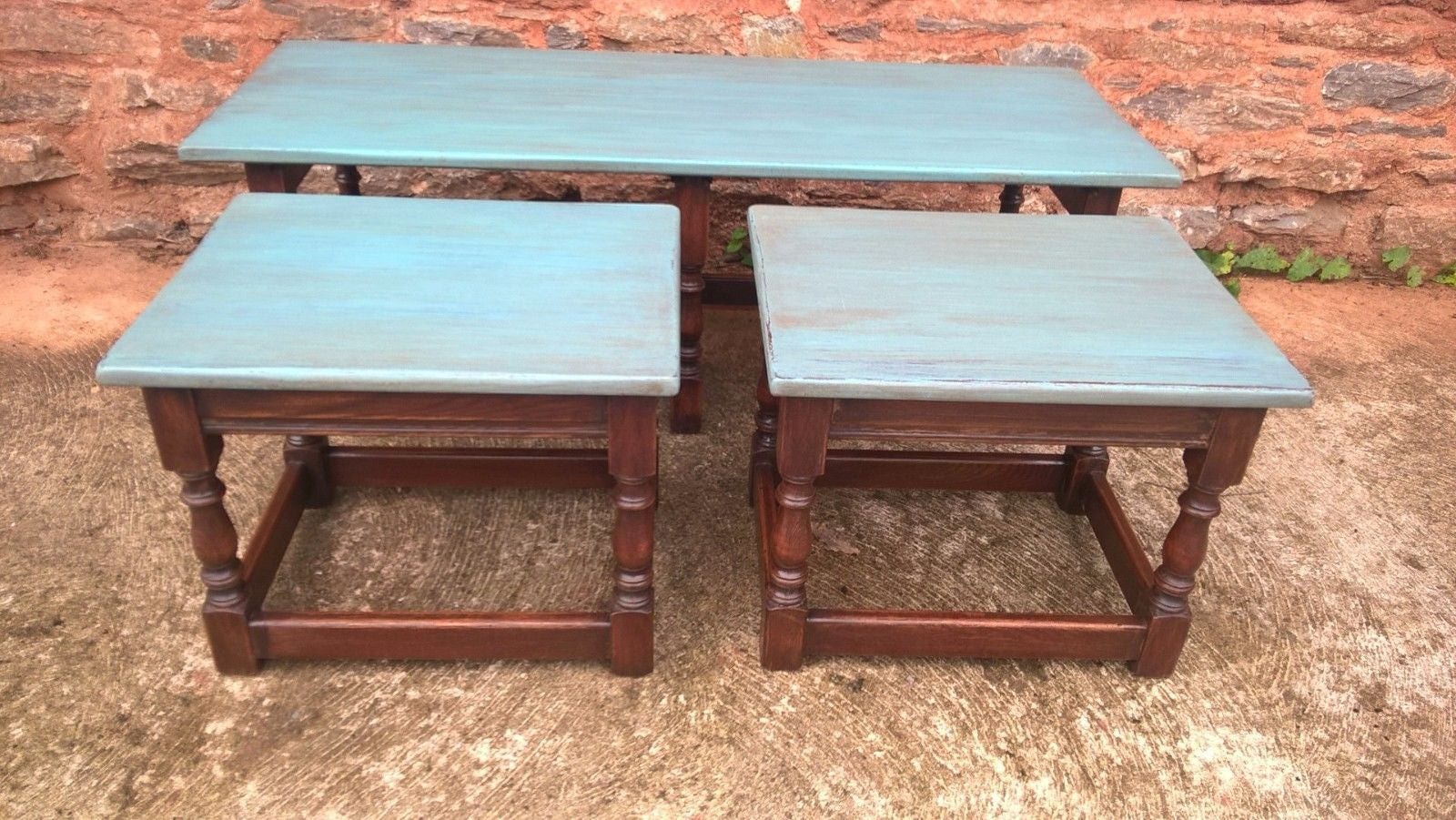 Vintage Long John Nest of Tables Reprodux Etsy UK