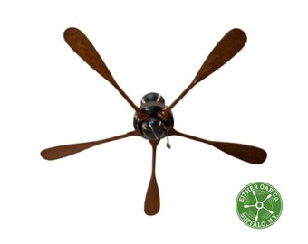 53" Custom Made Nautical/Coastal Boat Oar Ceiling Fan
