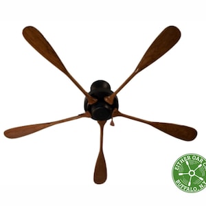 Air Wave 53&quot;RT - Custom Made Boat Oar Ceiling Fan