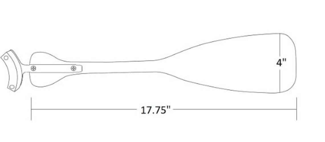 Air Wave 42 Satin Silver Housing Boat Oar Ceiling Fan by Either Oar