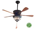 42" Custom Made Nautical/Coastal Boat Oar Ceiling Fan with Light