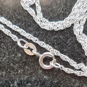 Colgante o collar grande de plata de ley con labradorita y granate, estilo Jugendstil. imagen 6