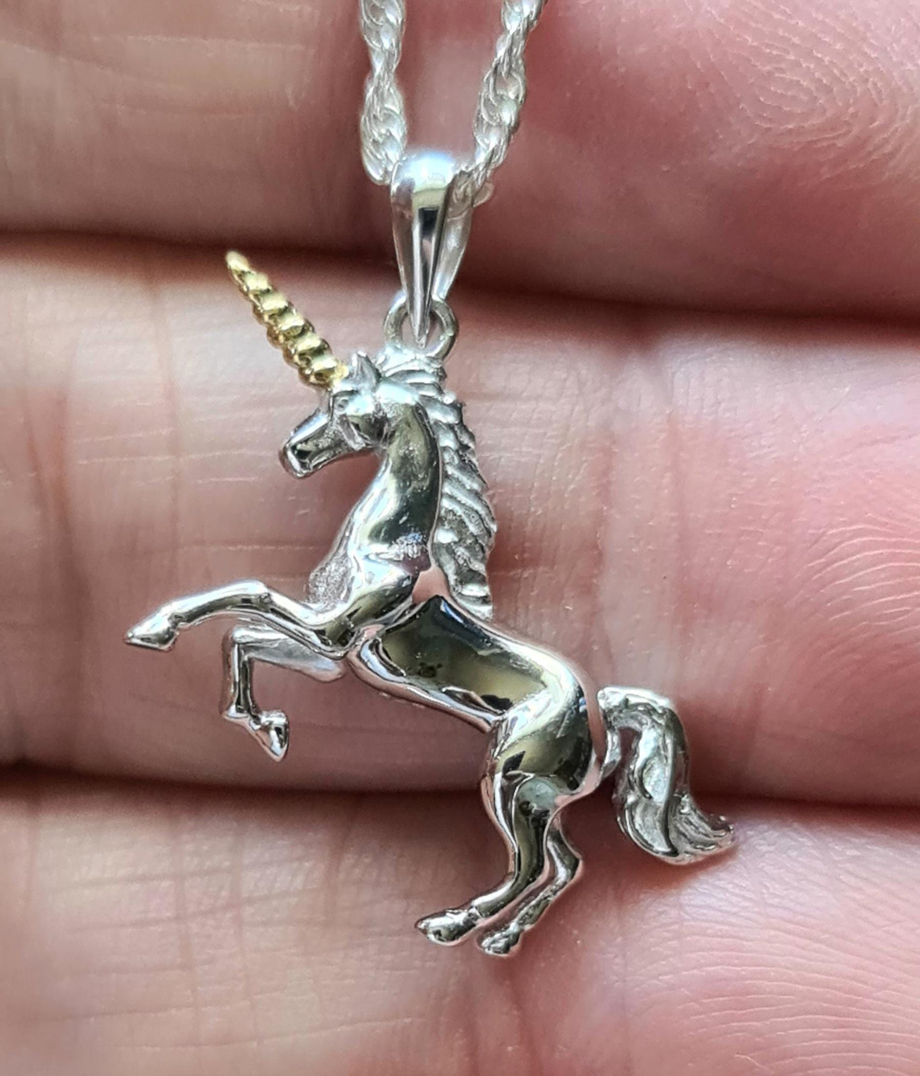 Vintage Unicorn Necklace - Etsy Canada
