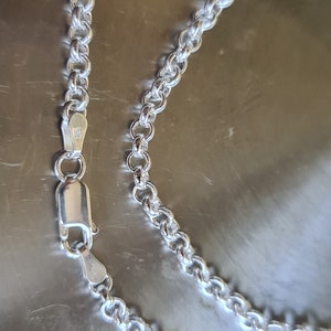 A Heavier Sturdy Sterling Silver Belcher Chain for my Pendants 46cm / 18 inches Appr. 12.56g 3.54mm thickness
