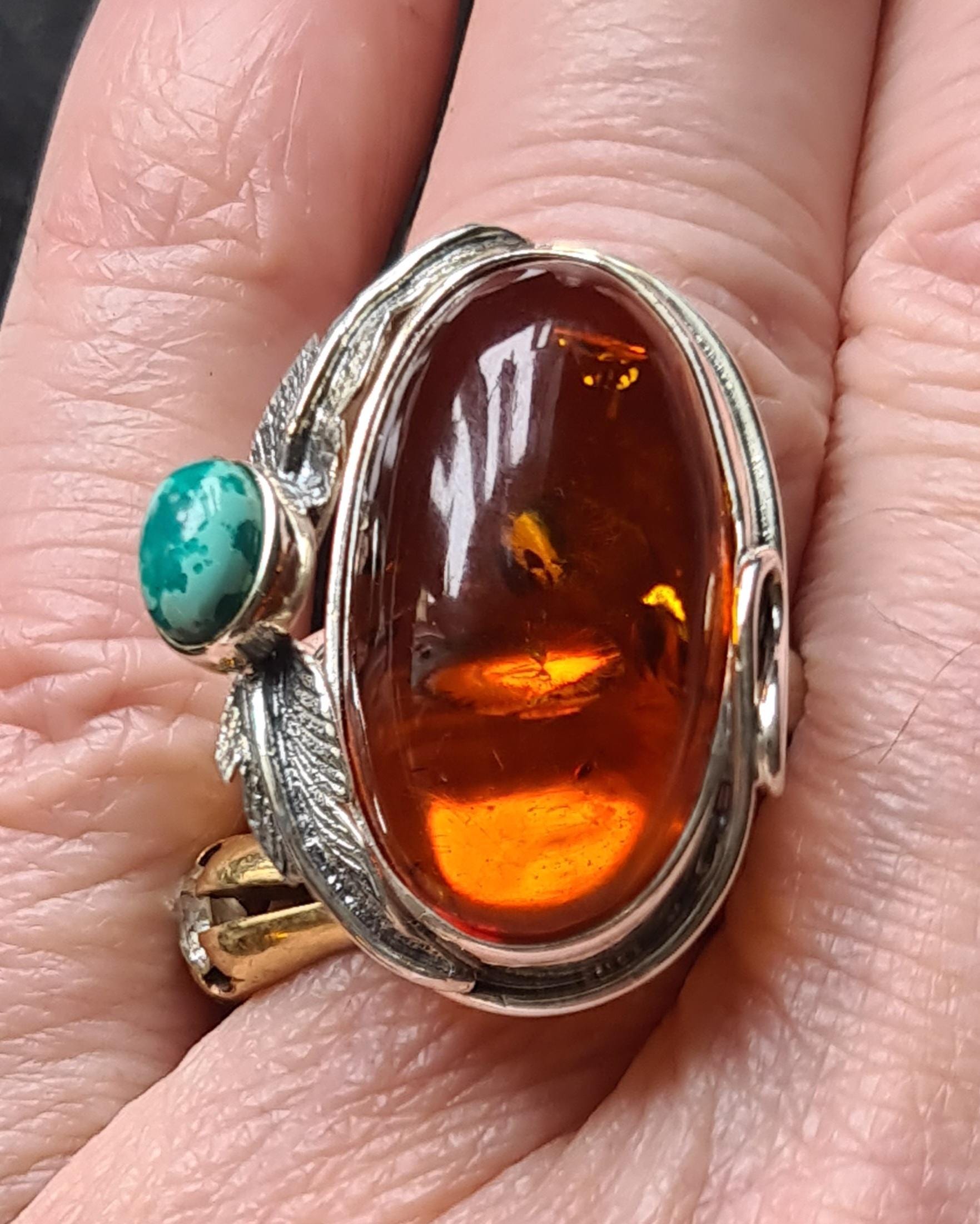 Turquoise ring 11.5 mens - Etsy 日本