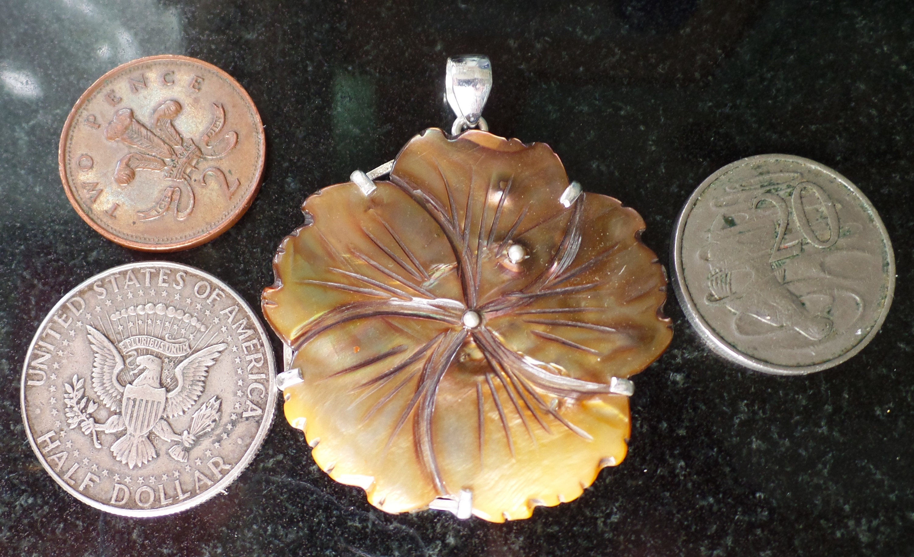 マザーオブパール / スターリングシルバー ペストリーサーバー マザーオブパール シルバーリング from U.K | 芦屋Antico