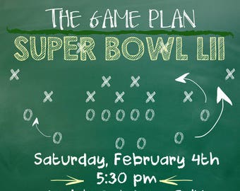 The Game Plan - Super Bowl Invitation