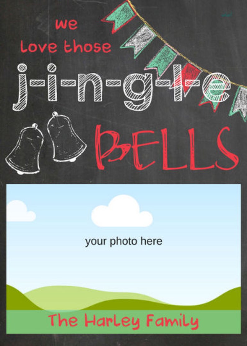 Jingle Bells Photo Card image 1