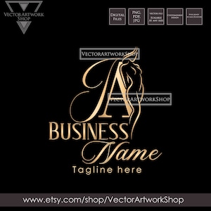 Aesthetics logo, premade beauty design, business branding beauty care, lady woman silhouette logo, nutrition healthy training template gold