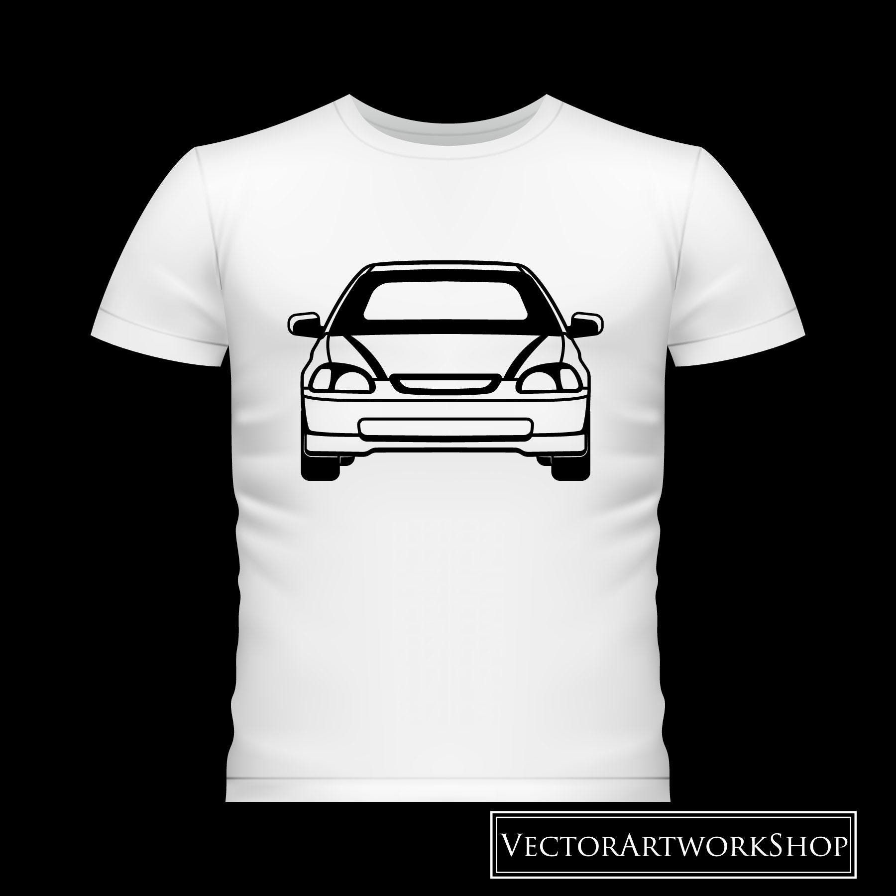 Type R R Svg Civic Type R EK9 Car ,svg Front Japanese Design, Sport Car Vector, 1997 ...