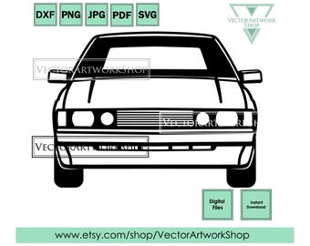 Scirocco  Mk2 car svg, car vector design, Silhouette Cut, plasma cut file, cricut cutter plotter files, laser engraving, printable wall art