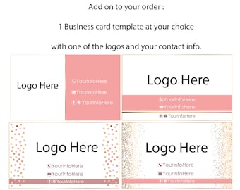 Add to your order : Business card template and facebook cover