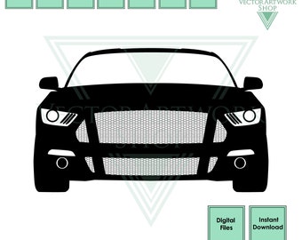 Mustang Muscle Car SVG: Vector Cut File (Instant Download)