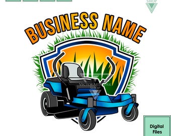 Lawn Care Logo | Mower Business Logo | Landscaping Branding | Grass Cutting Logo | Custom Yard Service Logo | Digital Download