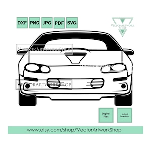 Camaro 4th gen svg, amerykański samochód typu muscle car wektor 1993-2002, widok z przodu sylwetki, ploter tnący plazmowy cricut, grawerowanie laserowe, naklejka winylowa