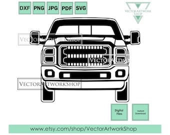 F-250 Super Duty 3rd gen, american pickup car, tshirt stickers, usa silhouette cut files designs, plasma cut cricut cutter plotter files