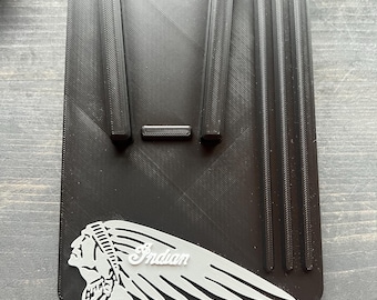 Indian Bike Motorrad Ständer Platte/Puck Black & Grey Redesign 3