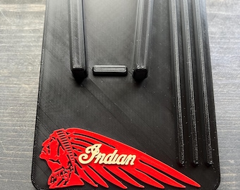 Indian Bike Motorcycle Kickstand Plate/Puck Red & Black Redesign 3rd Generation