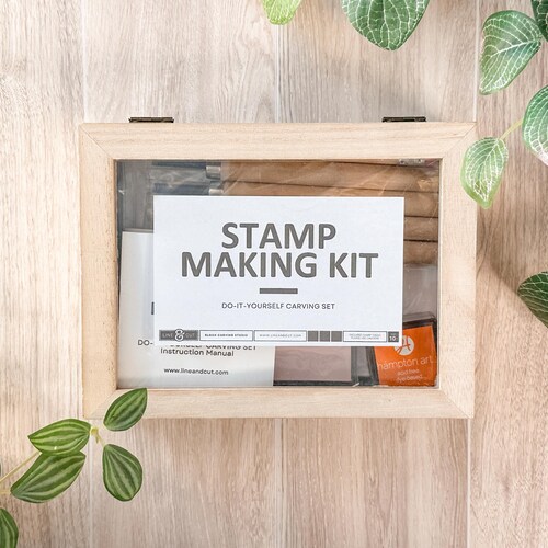 Kit de fabrication de tampons DIY : coffret cadeau artisanal