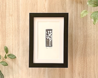 Impresión en bloque estampada de 3,5 x 5”