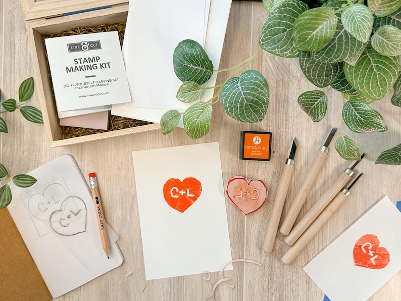DIY Stamp Making Kit: Craft Gift Set - Etsy