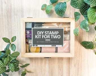 Kit de sellos DIY para dos: Set de regalo de manualidades