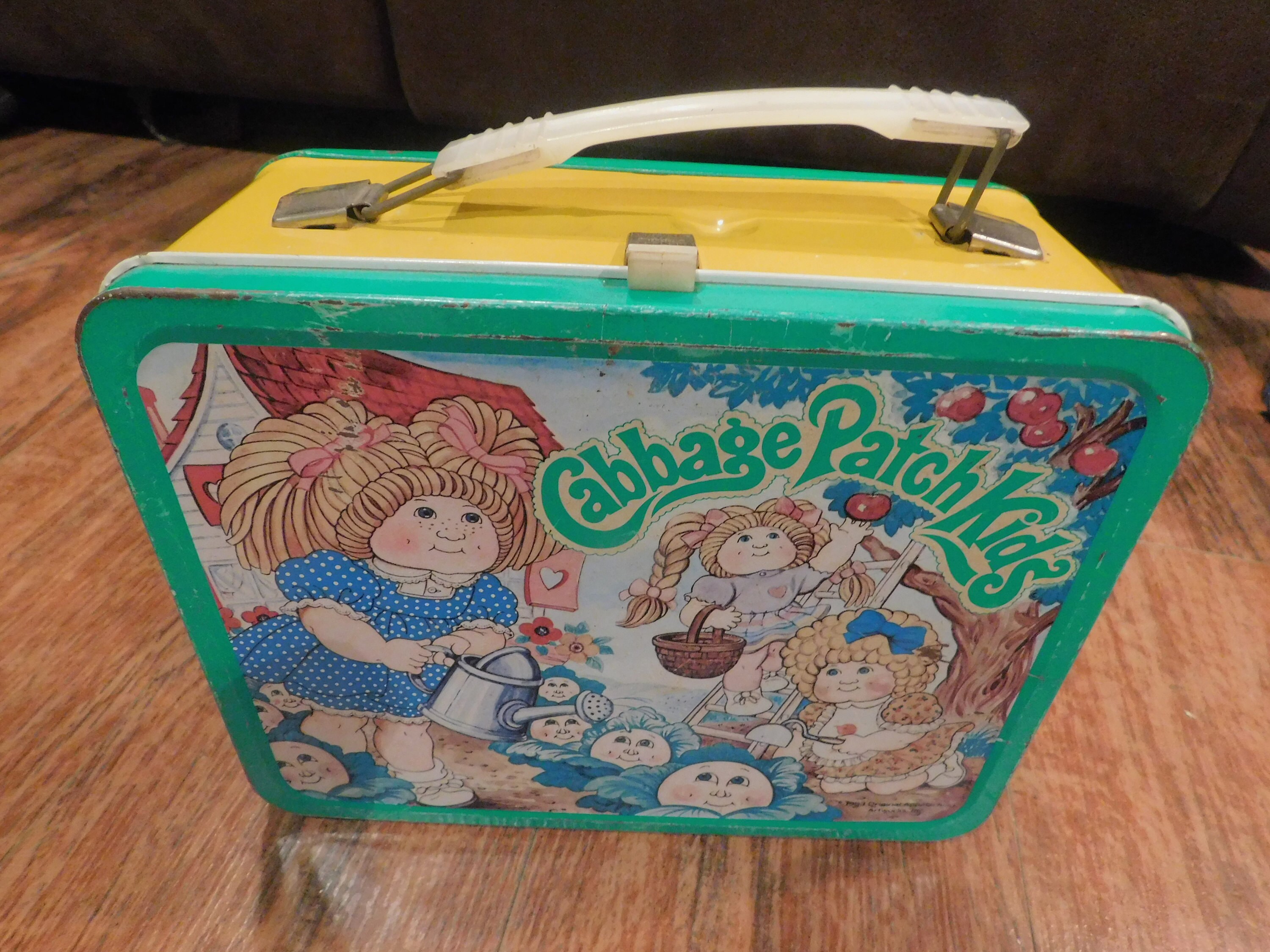 1985 Cabbage Patch Kids Plastic Lunchbox with Thermos