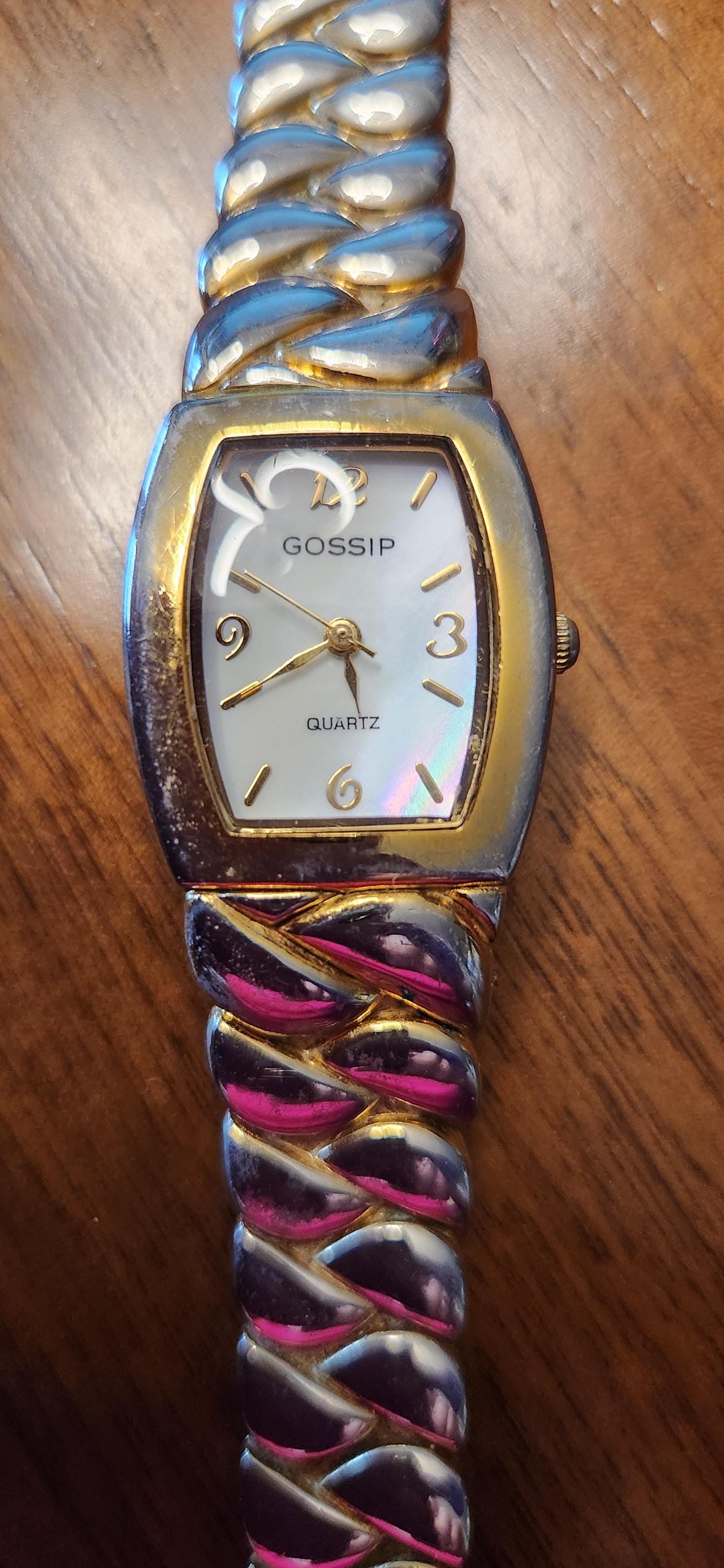 Gossip Interchangeable 2-Watch Set 2 Heads 6 Bands Gold Silver Tone Multi Tested Gossip Watches - Etsy main image 4