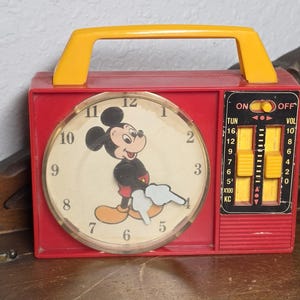 Vintage Mickey Mouse Radio - Etsy