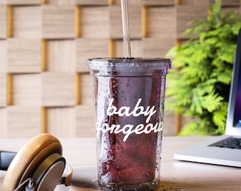 RHOSLC Lisa Barlow Baby Gorgeous Acrylic Cup/ Real Housewives/ Housewives Tumbler/ Bravo tv fan gift/ bravo themed/ housewives party